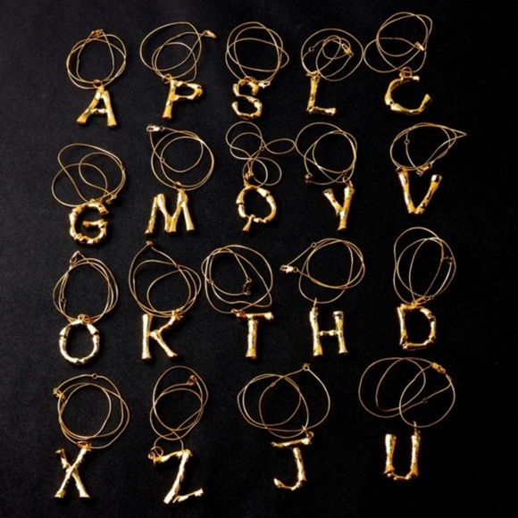 The Lost Saint- Bamboo Initial Letter Necklaces - Picture 2 of 2